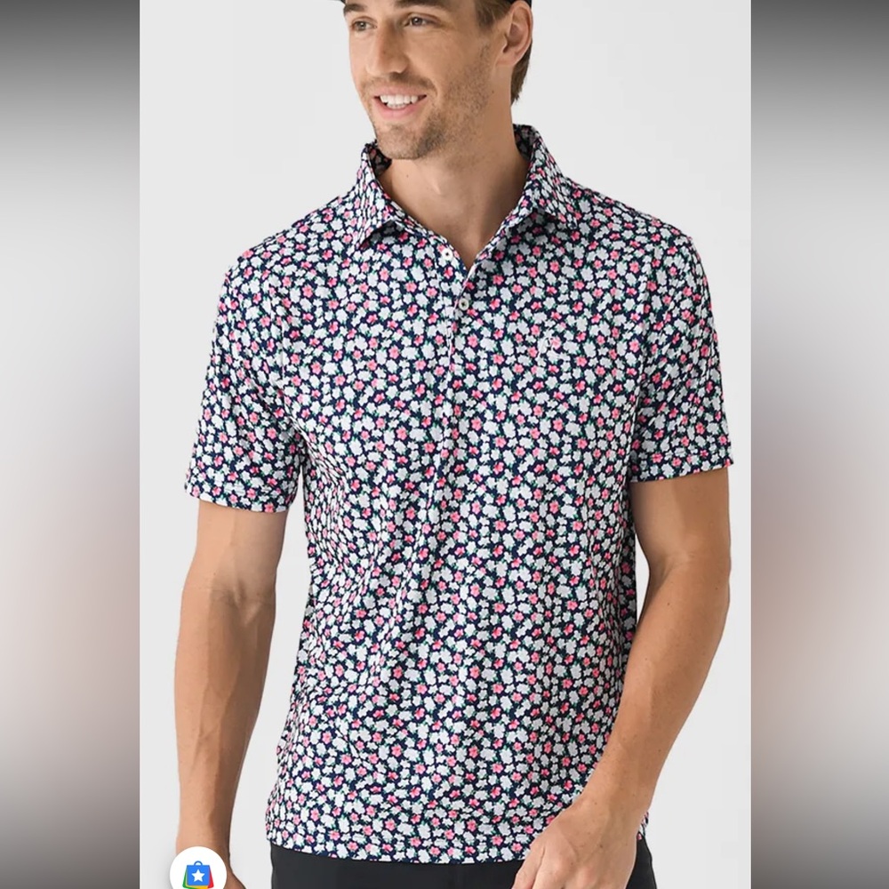 Nwot Rhoback The Azalea Polo